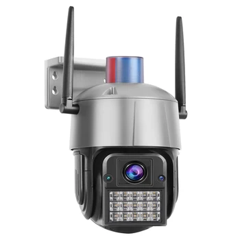 IMX415 8MP 4K de Exterior PTZ 4G Sim Camera IP Wireless 5X Zoom Speed Dome WiFi de Securitate CCTV 2Way Audio Ai Umanoid Alarmă de Detectare