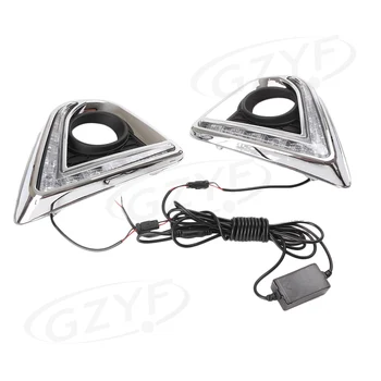 1 Pereche Masina Barei de protecție Față Lampă de Ceață Pentru Mazda CX-5 2011 2012 2013 CX5 Zi cu LED-uri Lumina DRL