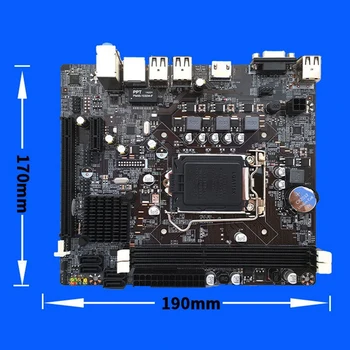 H61 Computer Desktop Placa de baza LGA1155 CPU Interface DDR3 H61M Upgrade USB3.0 pentru B75