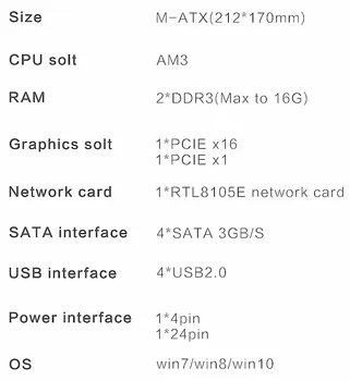 Getmycom Original A78 suport AMD AM3 DDR3 938pin Placa de baza desktop computer