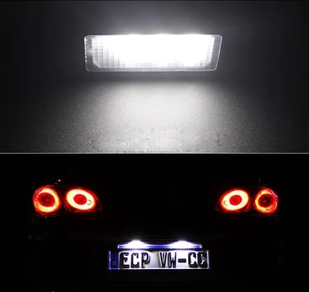 2pc LED Numărul de Înmatriculare Lumina Pentru Porsche Cayenne Pentru VW Golf 4 5 Touareg 1Gen Tiguan Passat B5.5