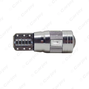 LEEWA 50pcs Putere T10/W5W/194/168 6SMD 5630 Canbus fara Eroare LED-uri Auto Bec Cu Lentile #CA1255