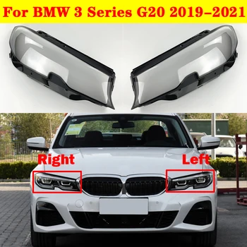 Lumina Capace Auto Abajur Fata Faruri Acoperire Lentile de Sticlă Coajă Auto Capac Pentru BMW Seria 3 G20 2019-2021 320i 325i 330i