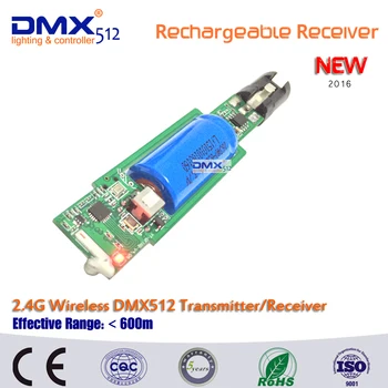 DHL transport Gratuit 2.4 G Construit în baterie Wireless DMX512 Controler de Semnal Pentru Etapa Par 3PCS Transmițător & 10BUC Receptor