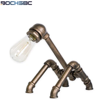 BOCHSBC Conducte de Apă de Masă Lămpi Pentru Camera de zi Dormitor Mansardă Industriale Birou Lumini Noptiera Vintage Decor Acasă Lampa Tischlampe