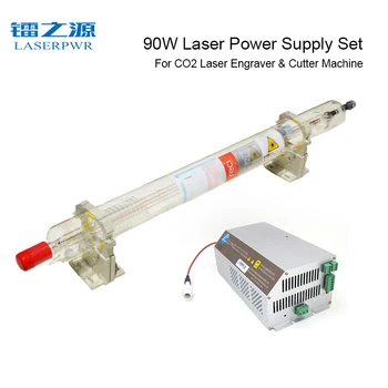 LASERPWR Z100 cu laser CO2 alimentare+RECI W2 tub de sticlă Set 110V 220V universal se potrivesc cel mai bine pentru 90w-120w laser cutter/gravor