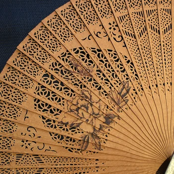 Usi de Chang cadou de colectie - autograf Chineză de arte și meserii pentru restabilirea moduri vechi de lemn de santal fan fan