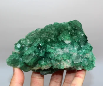 MARE! 603g Naturale fluorit verde Minerale-specimen de bord Pietre și cristale de Vindecare de cristal transport Gratuit