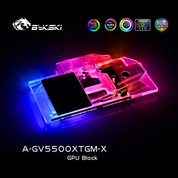 Bykski GPU Bloc de Răcire cu Apă Pentru Gigabyte RX5500XT GAMING OC 8G, Componenta de Calculator Disipare a Căldurii, O-GV5500XTGM-X