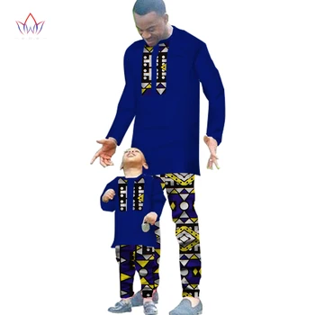 Primavara Barbati Haine Africane Set de Doua Bucati pentru Bărbați și Băiatul Set Haine cu Maneci Lungi Tricou + Pantaloni africane bărbați îmbrăcăminte WYN294