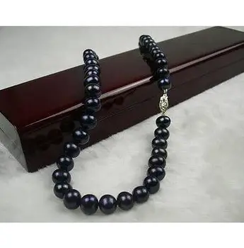 Vinde fierbinte 18inch 9-10mm negru tahitian pearl colier cravată