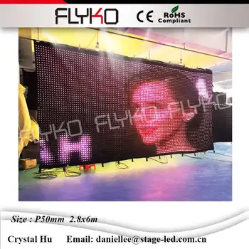 P50mm 2.8x6m FLYKO vânzare fierbinte lanterna led-uri de video cortina controler video cu led-uri cortina led-uri cortina pentru 2016
