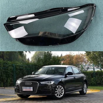 Pentru Audi A6 frontal abajur 2016 2017 2018 A6L abajur transparent C7PA faruri shell faruri masca