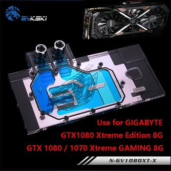 BYKSKI Apă Bloc folosi pentru GIGABYTE GTX1080 Xtreme GAMING/N-GV1080XT-X/GTX1070 Xtreme/GTX1070Ti /Plin de Acoperire de Cupru Bloc RGB