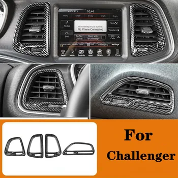 Pentru Dodge Challenger 2016 2017 2018 2019 Accesorii Auto Din Fibra De Carbon De Culoare De Evacuare Față De Aerisire Panle Decor Acoperi