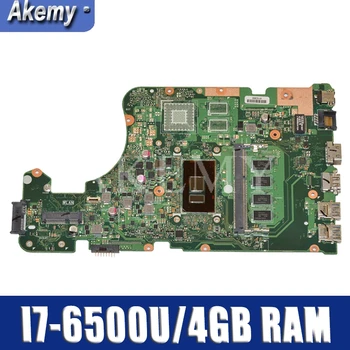 AKEMY X555UA original placa de baza Pentru Asus X555UJ X555UF X555UQ X555UB X555U F555U A555U K555U 4GB RAM, i7-6500U Laptop placa de baza