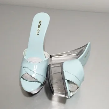 Ultrafine Platforma Pantofi cu Toc de 15 cm cu Toc de Cristal Princess Pantofi Sexy Papuci Pantofi de Nunta 6 Inch Sexy Tocuri de Partid