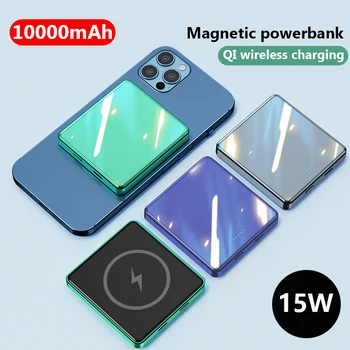 10000mAh Magnetic Wireless powerbank 15W încărcător Rapid Pentru magsafe mini-Banca de Putere Pentru iphone12 xiaomi Magnet Extern baterie