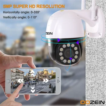 WiFi Camera de Supraveghere 1080P PTZ Camera IP H. 265 5X Zoom Optic de Urmărire Automată Camera de Securitate 4G 2MP P2P Audio CCTV aparat de Fotografiat