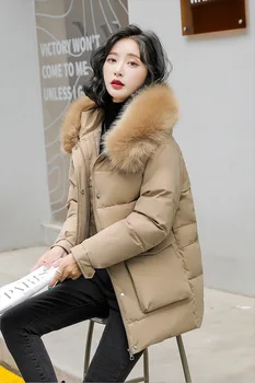 2021 Iarna Căptușit Jacheta Geaca de Femei de Iarnă Jos Căptușit Jacheta Femei la Modă Stil coreean Vrac Scurt Student Sacou Captusit