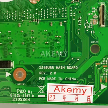 Akemy X540UB Laptop placa de baza Pentru Asus X540UB X540UV X540UBR cablajului original 8GB RAM I7-7500U (V2G) 90NB0IM0-R00050