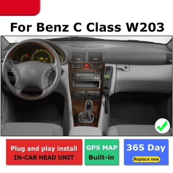 Android Auto Navigație GPS Pentru Mercedes Benz C Class W203 2001~2004 Masina dvd player BT RDS Mlutimedia player Navi 2Din WiFi