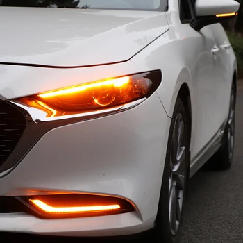 Masina de Semnalizare Functie DRL LED Lampă pentru circulație Diurnă Lumina Zilei Pentru Mazda 3 2019 2020