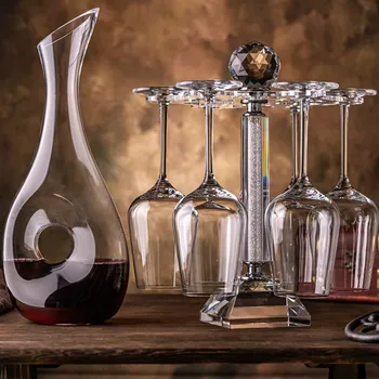 Pocal de Vin Roșu Pahar de Cristal de Sticlă Ceașcă Titularul de Lux Vin, Set Vin Vas Decantor Europene High-End balon