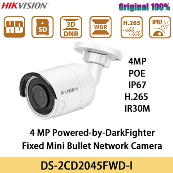 Hikvision Camera IP 4MP POE DS-2CD2045FWD-I H. 265 IP67 IR WDR Alimentat-cu-DarkFighter Rețea CCTV Cam Mini-Bullet de Exterior cu Camera