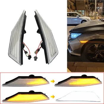 Auto Dinamic Curge CONDUS de poziție Laterale Lumina de Semnalizare, Lumina de Semnalizare Pentru Honda Civic al 10-lea Gen Sedan/Coupe/Hatchback 2016-2018