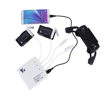 6 În 1 Drone Baterie de Control de la Distanță Încărcător Inteligent de Încărcare cu Port USB pentru DJI Mavic Aer Litiu Baterie