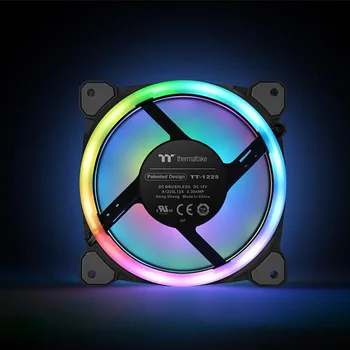 Thermaltake Riing Duo 14 LED-uri RGB ventilator carcasă (12cm/9pin / 16.8 milioane de culori /dublă deschidere / voice control)
