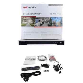 Hikvision NVR 4K 32CH 16POE DS-7732NI-K4/16P 8MP Două căi Audio 4 SATA Camera de Securitate de Sistem H. 265+ Hik-Conectați Video Recorder