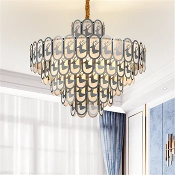 WPD Pandantiv Lumina Postmodern Creative Lampă de Cristal de Lux Decorative Pentru Casa de luat Masa, Camera de zi