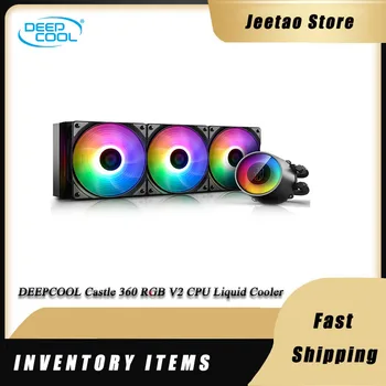DEEPCOOL Castelul 360 RGB V2 Lichid CPU Cooler 360mm, 3 120mm ADD-RGB PWM ventilatoare de răcire pentru procesor Intel 2066 2011 115x AMD TR4 AM4
