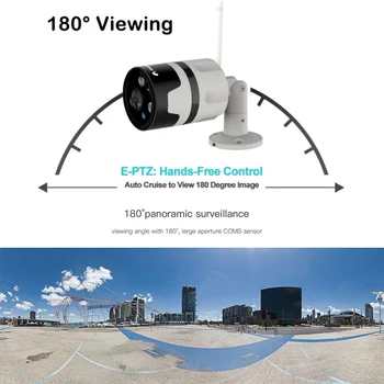 VStarcam C63S 2MP /3MP Panoramică în aer liber CCTV aparat de Fotografiat Wifi 1080P la 180 de Grade unghi Larg Glont rezistent la apa Fisheye Camera de Securitate
