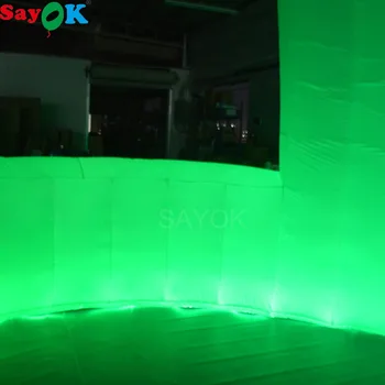 Sayok 3x2.5x2.5m Gonflabile LED Bar cu LED-uri RGB Lumini Gonflabile Pub Corturi de Bere Bea Publicitate Promoții
