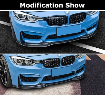 PSM Stil Real Fibra de Carbon, Spoiler Fata Buze Difuzor Pentru BMW Seria 3 F30 F35 Modifica la M3, UN GG Tip 2013-2019