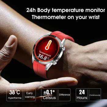 L16 Ceas Inteligent Bărbați Femei Full Touch Smartwatch rata de inima tensiunea arterială ECG de oxigen din sange monitorizare Ceas Pentru Android IOS