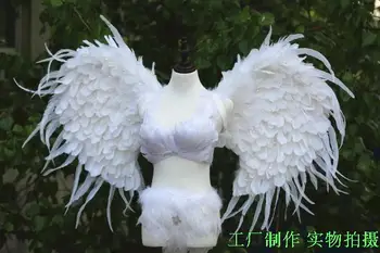 Aripă De Înger Mare Fluture Alb Stil Cosplay Alb Flexibil Pene Aripi De Zână Costum De Desene Animate Accesorii Jucărie Cadouri