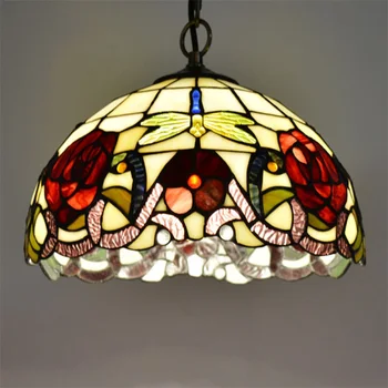 OULALA Tiffany Pandantiv Lumină Lampă cu LED-uri Moderne, pline de culoare Corpuri de iluminat Pentru Casa Sufragerie Decor