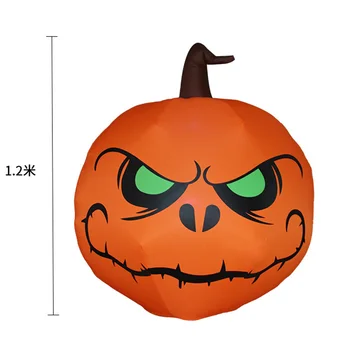 1,2 m Halloween-Dovleac Gonflabil Model Ochi Verzi de Dovleac Gonflabile Model Fantoma de Halloween Lampa Papusa Gradina Decor de Halloween