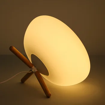 Modern, simplu individualitate stil Japonez sticlă umbra minge de masă lampă de noptieră dormitor living lampă decorativă