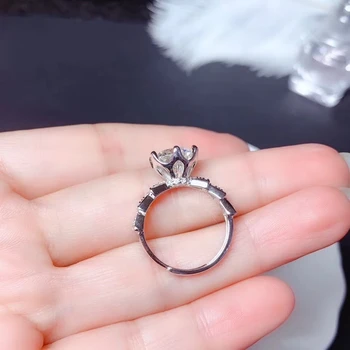 Trosnituri moissanite inel de piatră prețioasă pentru femei bijuterii inel de logodna pentru nunta de argint 925 inel ziua de nastere cadou de Anul Nou