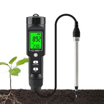 Sol CE Tester de Mana Digital Grădină Metru de Sol Tester Instrumente de Ghivece cu Plante Gradinarit Agricultura