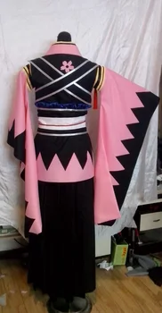 Anime hakuouki cosplay Samurai îmbrăcăminte Yukimura Jiziru Costume Cosplay top+fusta+curea 11