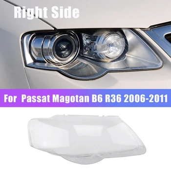 1 Pereche Stanga+Dreapta pentru Passat Magotan B6 R36 2006-2011 Farurilor Auto Lens Cover Abajur Lumină Față de Acoperire Coajă