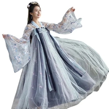Femeile Hanfu Rochie Antică Chineză Tradițională Hanfu Costum Nou Stil Dinastiei Tang Zână Printesa Rochie pentru Halloween Cosplay