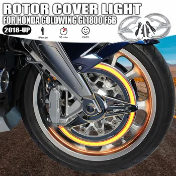 Pentru Honda Goldwing GL 1800 F6B 2018-UP GL 1800 F6B Crom Negru Nou cu Motociclete Accesorii LED Furculiță de Navigare Lumina Rotor Capac