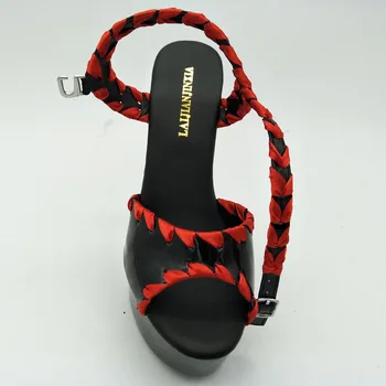Noul Brand Vara Sandale Confortabile 15cm Tocuri Platforma Pantofi Sexy de 5 inch cu toc Înalt Pantofi de Dans